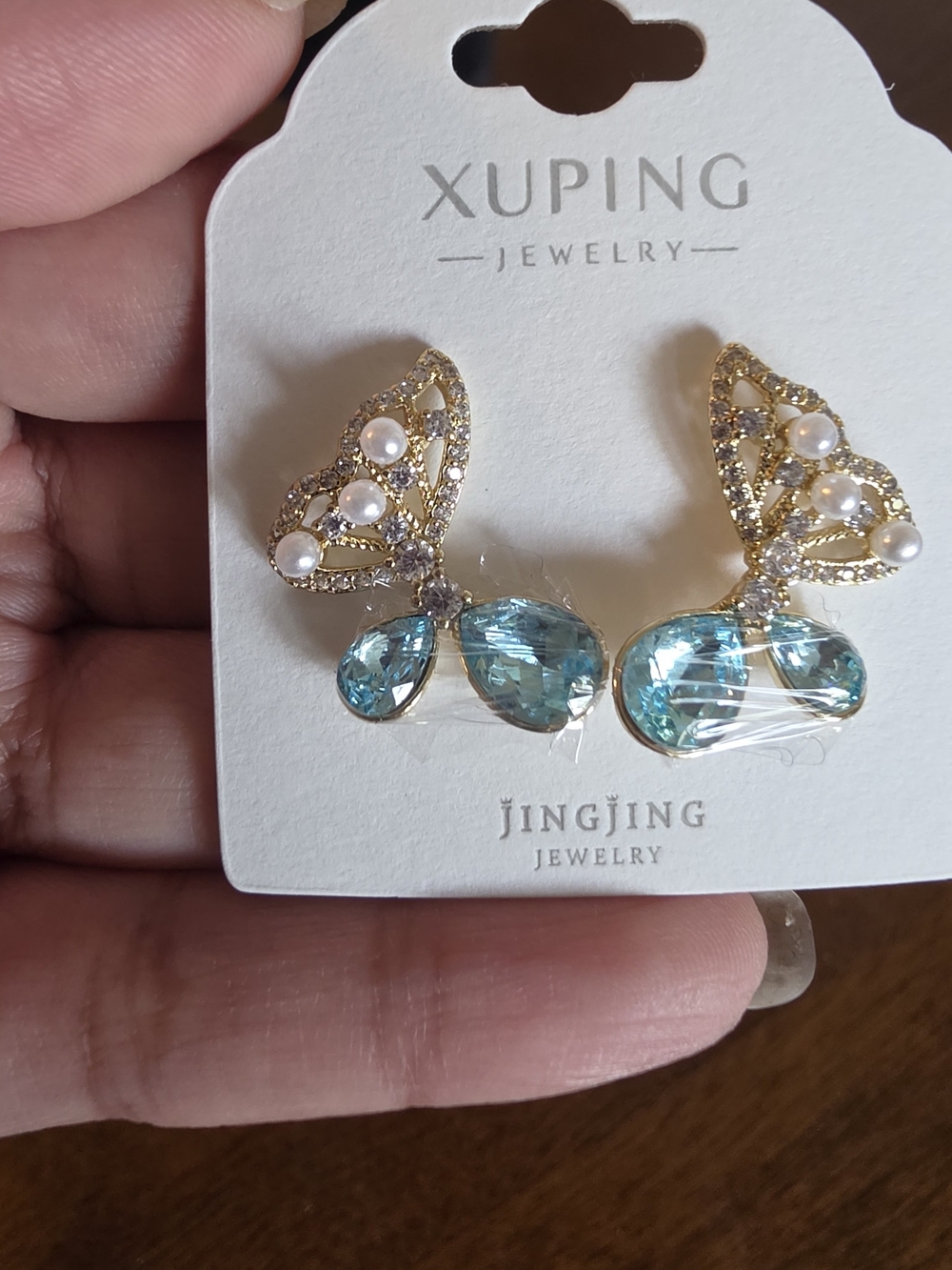 Aretes De Mariposa Oro Laminado 14k